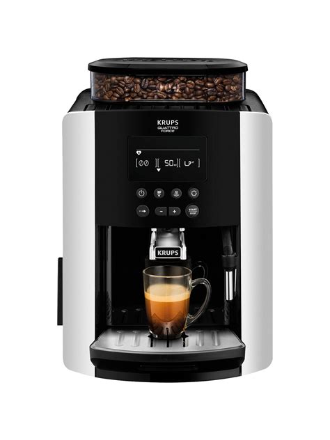 Grinding the beans on demand, before making your perfect espresso, latte or whatever coffee takes you fancy. KRUPS EA817840 Arabica Digital Bean-to-cup Coffee Machine ...