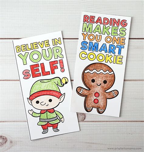 Christmas Bookmarks For Kids