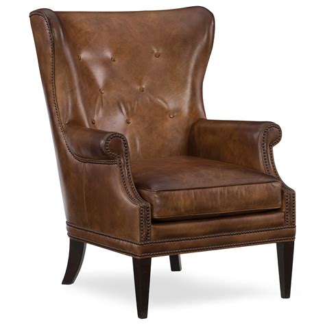 When decorating a living room with furniture, most of us add a sofa, chairs and tables when putting the room together. Hooker Furniture Maya Leather Wing Club Chair with ...