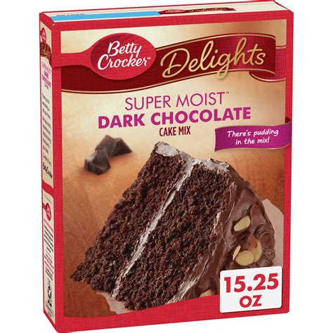 Betty Crocker Super Moist Dark Chocolate Cake Mix 1525 Oz Walmart