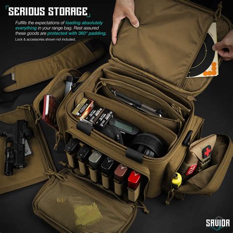 Tactical 3 Pistol Range Bag Shooting Handgun Revolver Hunting Duffle