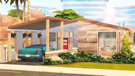 Mid Century Modern Tiny House House Build Stop Motion The Sims 4 Vrogue