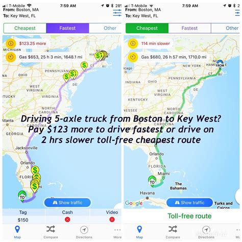 There are too many features to list, but some of the most beneficial to drivers include truck stops, weigh stations, rest areas, truck ramps, steep road grades, walmart's, truck dealers. Driving 5-axle truck from Boston to Key West? Pay $123 ...