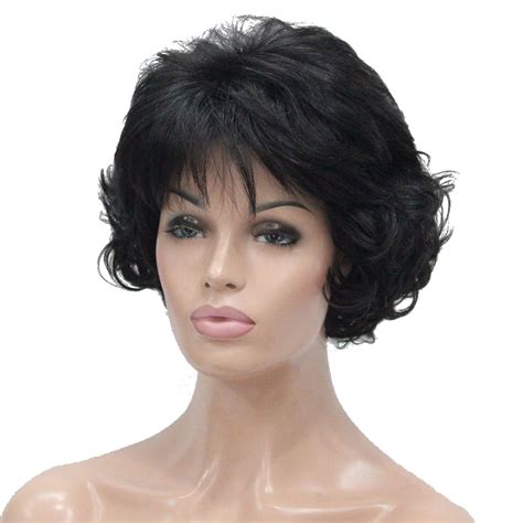 lydell 8 short curly women wigs soft shaggy layered classic cap full synthetic wig natural