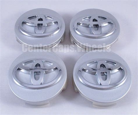 2005 2016 Toyota 2 5 Silver Center Caps 62mm Hub Caps FITS ALL TOYOTA