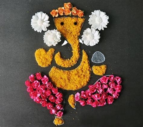 Latest Ganesh Rangoli Designs Ideas And Pictures For 2021