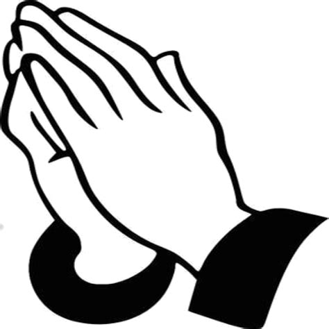Praying Hands Clip Art Vector Graphics Silhouette Openclipart Hands