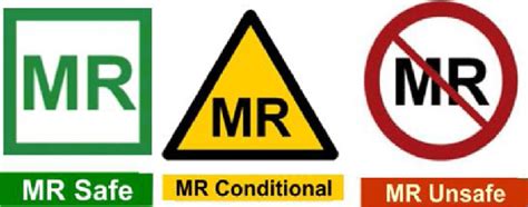 Symbols For Device Labeling Terms Mr Safe Conditional And Unsafe