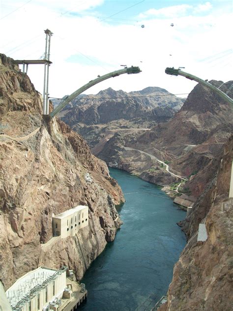 Bridge Over The Colorado River As Seen From The Hoover Dam Hoover Dam
