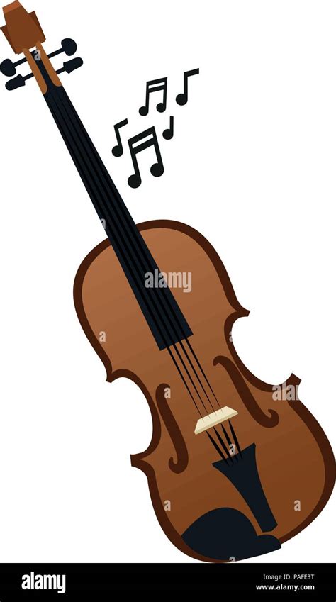 Violin Music Instrument Vector Illustration Graphic Design Stock Vector