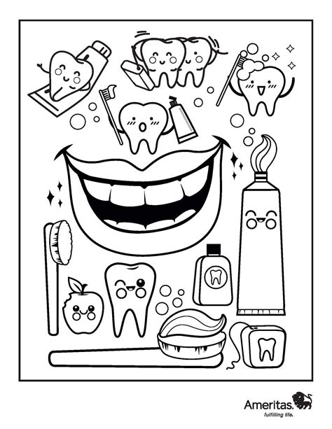 Free Dentist Coloring Page Coloring Pages