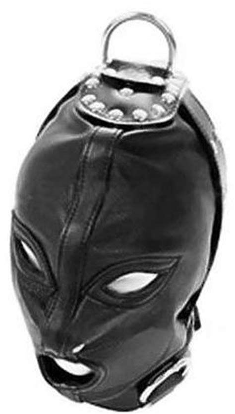 Bdsm Bondageemogoth Head Mask Gearleather Hood Maskfetish Restraint