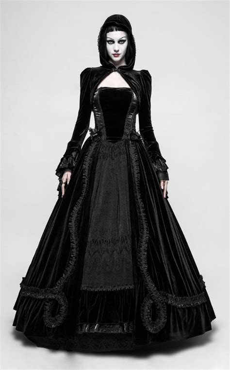 Черное свадебное готическое платье фото