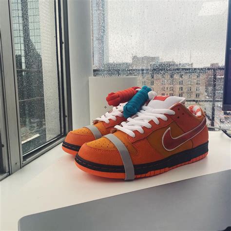 Concepts X Nike Sb Dunk Low Orange Lobster Nice Kicks