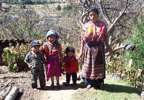A Mam Maya Mother And Her Three Children A Day