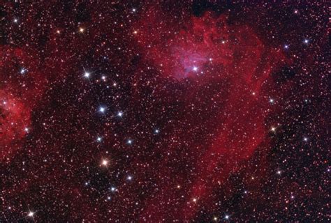 Flaming Star Nebula Composite Image New Forest Observatory