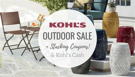 Here at mydeal australia, our aim is to provide you with the highest quality made products and materials at the most affordable prices. Stacking Kohl's Patio & Outdoor Decor Coupon Codes + Kohl ...