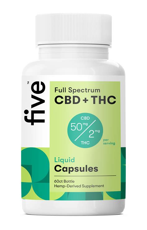 Full Spectrum Cbd Thc Liquid Capsules Five Cbd