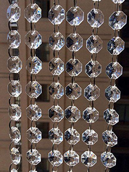 33100ft Clear Acrylic Crystal Beads Garland Chandelier Hanging Wedding