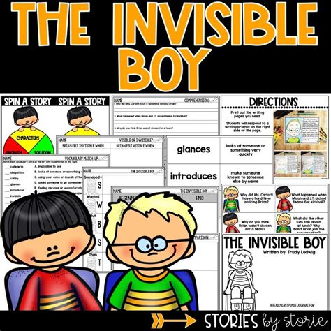 Ela reading craft and structure). The Invisible Boy Activities for the Primary Classroom ...