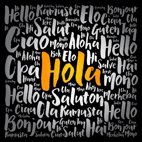 Spanish Word Hola Hello Stock Illustrations 1234 Spanish Word Hola