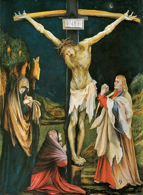 The Small Crucifixion Painting By Matthias Grunewald Pixels