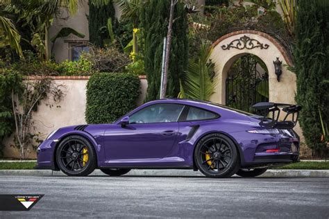 Purple Beast Vorsteiner Goes To Town On Porsche 911 Gt3 Rs Carscoops