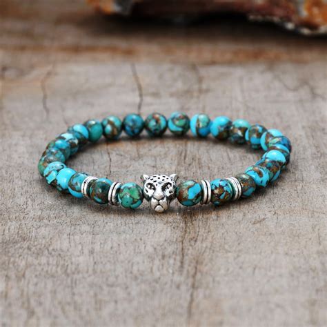 Mm Mm Turquoise Bracelet Genuine Turquoise Beads Bracelets Etsy