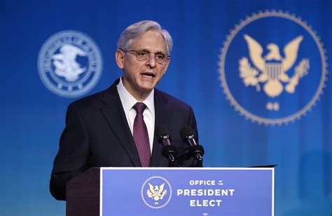 Ag Nominee Merrick Garland Rule Of Law Is The Very Foundation Of Democracy