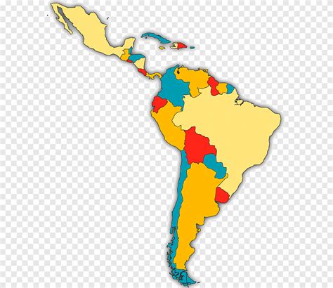 Am Rica Latina Sudam Rica Mapa Polityczna Mapa En Blanco