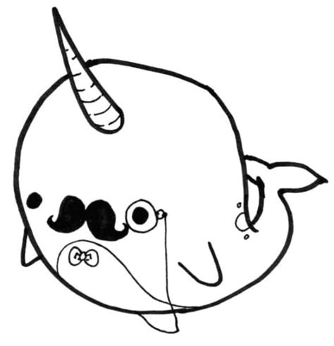 Narwhal coloring page by erin urdahl* neurodivergent narwhals coloring page. Narwhal Coloring Page | Coloring Page Base