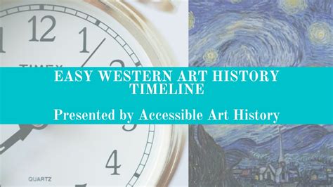 Easy Western Art History Timeline Youtube