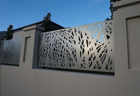 Architectural Metal Aluminum Decorative Laser Cut Fencing Panels Or