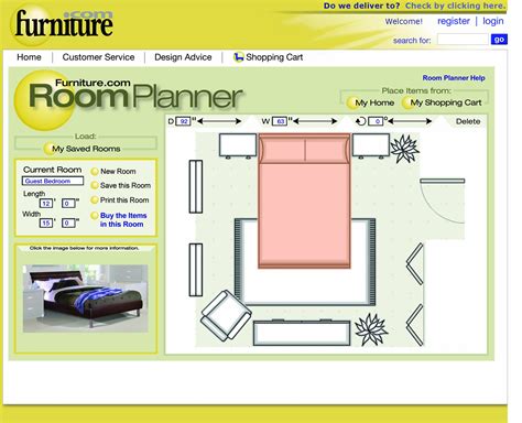Free Bedroom Layout Design Tool Interactive Online Room Planner From Furniture Com Helps Create