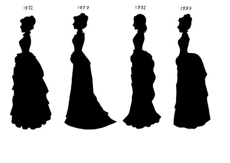 Victorian Silhouettes 1872 87 Victorian Era Fashion Victorian