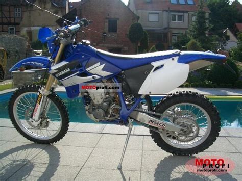 In 2004 yamaha created the wr 450 f, which is a single cylinder 449.00 ccm (27,26 cubic inches) beautiful motorcycle that we will now get to know over the next few lines motorbike specifications will provide you with a complete list of the available yamaha wr 450 f technical specifications, such. Yamaha WR 450 F 2004 Specs and Photos
