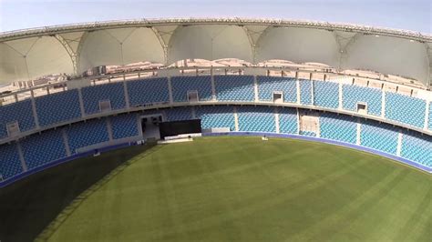 Dubai Sports City Cricket Stadium And Icc Academy Dubai Youtube