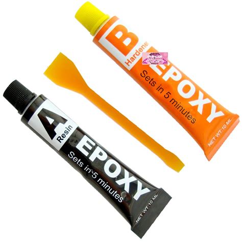 10ml Each Epoxy Glue Adhesive Clear Strong 2 Part Resin