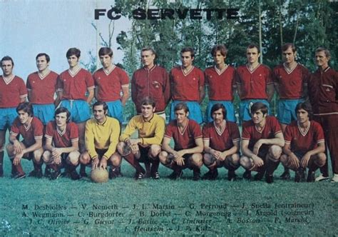 Depuis 1890, le club a connu de grands. Postcard Servette FC season 1970 | Photos / Postcards