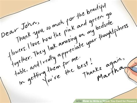 How To Write A Thank You Card For Flowers 12 Steps