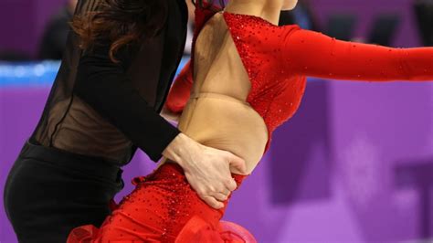 Whoops Wardrobe Malfunction Mars Olympic Debut For Ice Dancers
