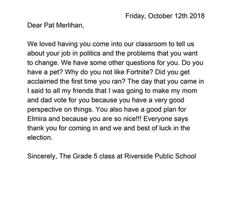 This set is often saved in the same folder as. This letter made my day ... thank you Riverside Grade Five students.