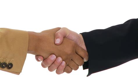 Handshake Black And White Reconciliation Friendship White