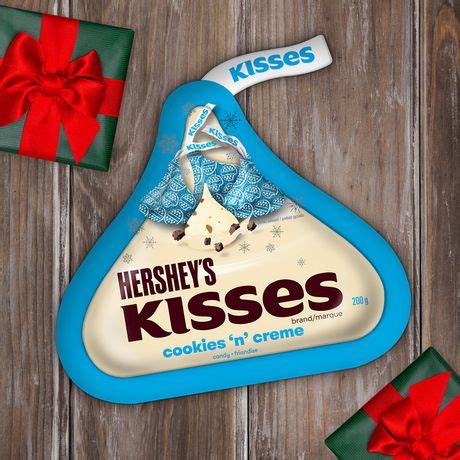 Hershey's kisses cookies 'n' creme chocolate HERSHEY'S KISSES COOKIES 'N' CREME Holiday Candy | Walmart ...