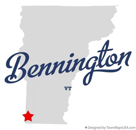 Map Of Bennington Vt Vermont