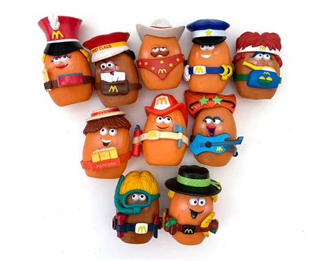 vintage 80s mcnugget buddies happy meal toys mcdonalds etsy