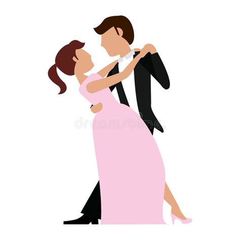 Wedding Couple Dancing Stock Vector Illustration Of Romanticism