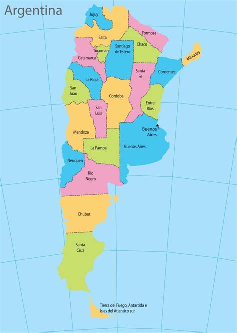 Mapa De Argentina Con Provincias Y Capitales Mapa De Argentina Be5