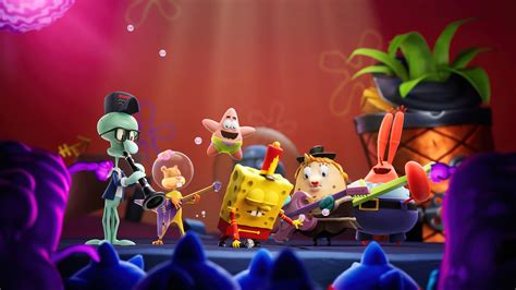 1378032 Spongebob Squarepants The Cosmic Shake Game Characters 4k