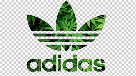 Logo Verde De Adidas Camiseta Logo Original De Adidas Cannabis Hierba